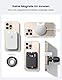 Lamicall 4 Stück für MagSafe Ring Aufkleber Metallring - [Stabil & Ultradünn] Selbstklebender Magnetring für Handyhülle, Metall Magnet Ring für iPhone 15 16, MagSafe-Zubehör (Nicht Magnetisch)