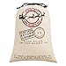 Personalized Santa Sack,HBlife Christmas Gift Bag Santa Bag Cotton with Drawstring Size 27.6"x 19.7" (White )