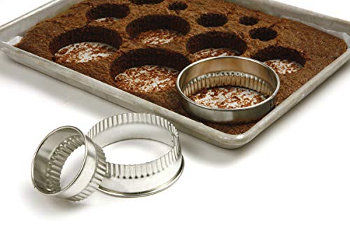 Bakeware Norpro Round Biscuit/Cookie Cutters 11 Pieces, 4&Quot Diameter, Silver #TOP4