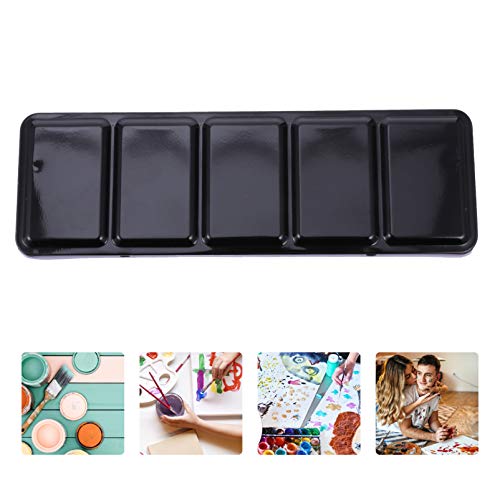EXCEART 1 Conjunto de Latas de Aquarela Vazias Paleta 24 Grades Estojo de Tinta de Metal Organizador