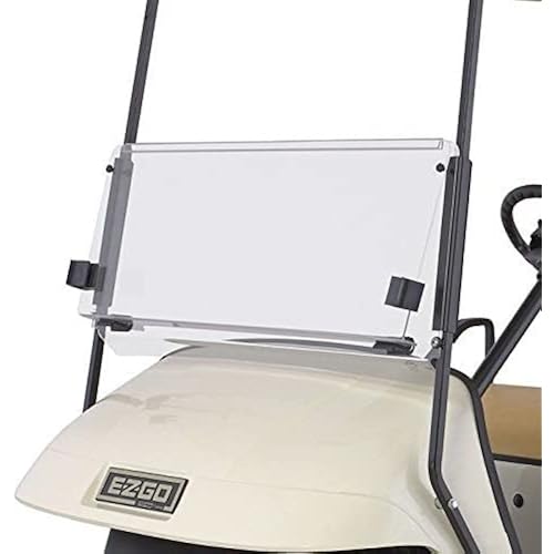 EZGO TXT 1995-2013 Clear Fold Down Impact Resistant Windshield for EZGO TXT Golf Carts