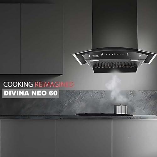 HINDWARE DIVINA NEO 60 (1200m³/hr) AUTOCLEAN CHIMNEY WITH MOTION SENSOR AND TOUCH CONTROL (LAUNCH YEAR 2024) view 2