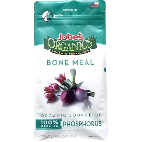 Jobe's Organics Granular Bone Meal Fertilizer, Strong Root Development for Bulbs, Tomatoes, Roses, and Other Flowering Plants, 4 lbs Bag Cover