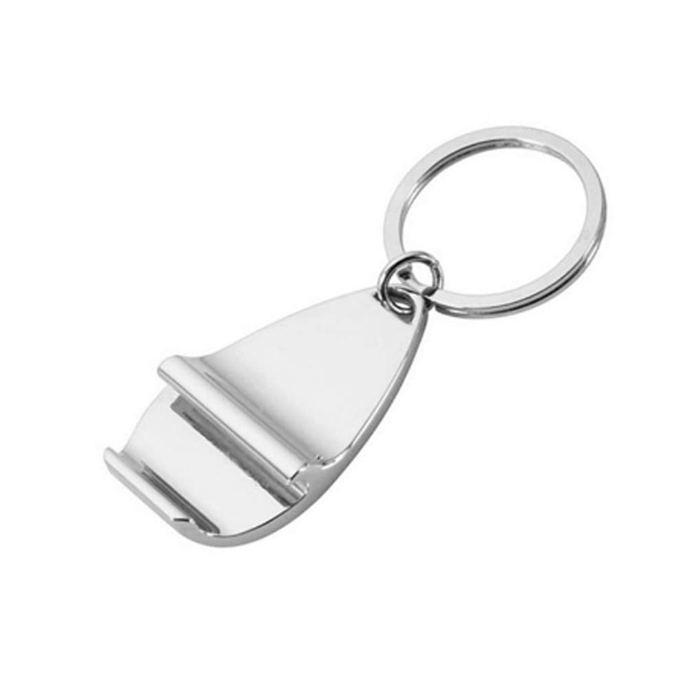 Ikaar Silver Small Beer Bottle Opener Keyring