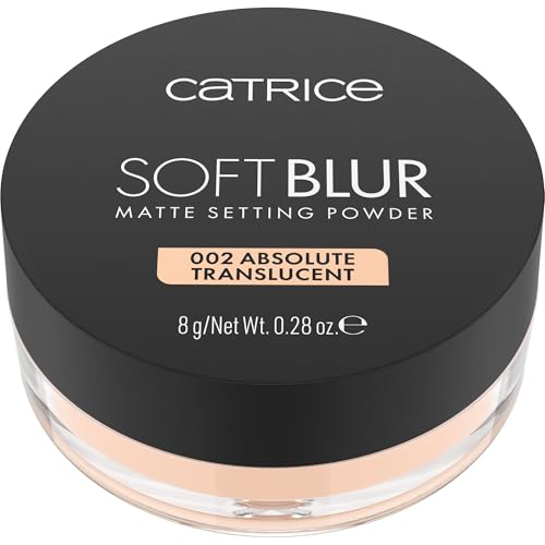 Catrice Polvos fijadores Matte Soft Blur, de larga duración, matificante, refinamiento de poros, natural, translúcido (8g)