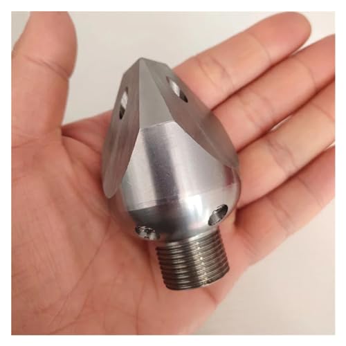 Boquilla de alta presión de acero inoxidable para desatascado, limpieza de alcantarillas y minería, con rosca macho de 3/8 pulgada miniatura 5