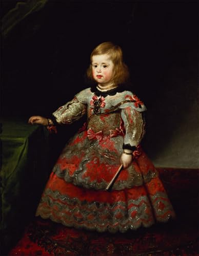 Tableau Toile Diego Velazquez L'Enfant Marie Marguerite d'Autriche 60x90cm