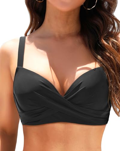 Women Underwire Bikini Top - Push Up Swim Top Only Bra Padded Swimsuit Tops 2025 Bathing Suit Tops2