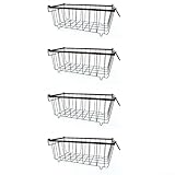 Lot de 3 bacs empilables : le colis contient 3 bacs de rangement en métal profonds (190,5 x 20 x 22 cm, noir) qui vous permettent de trier les collations, les repas et les agrafes de garde-manger afin que vous puissiez voir le contenu en un coup d'œil et faire pivoter les anciens articles pour réduire les déchets.