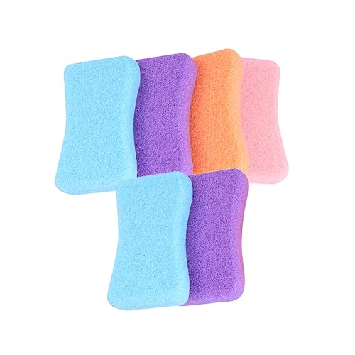 Healeved Foot Pumice Stone Set 6 Pieces Exfoliating Tool for Dead Skin Removal Grinding Stone Random Color