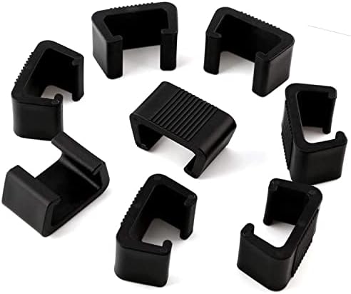8 Pcs Wicker Furniture Clips Sofa Clips Sectional Alignment Anti-Slip Fasteners Clips for Outdoor Patio Garden Wicker Rattan (Inner Length: 4.25CM)