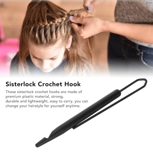 Image of 2PCS Dreadlock Crochet Hook, Dual End Dreadlock Interlocking Tool, Sisterlocks Retightening Tool, Lightweight Hair Knitting Braiding Tools for Hairstyles DIY Bracelets Handcraft