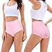 Women's Briefs Underwear Cotton High Waisted Panties for Women Pack Tummy Control Ladies Panty Fashion Multipack(F Assorted,4XL)