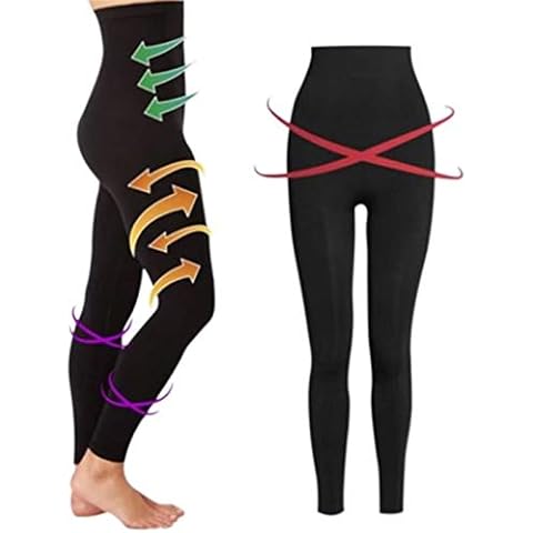 UBSS Dornröschen-Beinformer, Yogahosen mit hoher Taille, abnehmende Beine, Hüfthosen, Bauchbeine, Körperbeherrschung L Cover