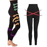 UBSS Dornröschen-Beinformer, Yogahosen mit hoher Taille, abnehmende Beine, Hüfthosen, Bauchbeine, Körperbeherrschung 3XL