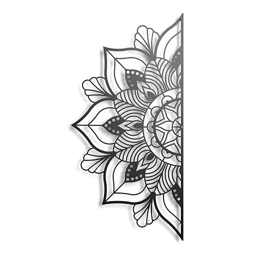 Mandala Fiore. Scultura in metallo. Decorazione da parete, decorazione da parete, elemento decorativo, souvenir, poster, decorazione bohémien, indiana, zen, etnico, regalo per amici e coppie.