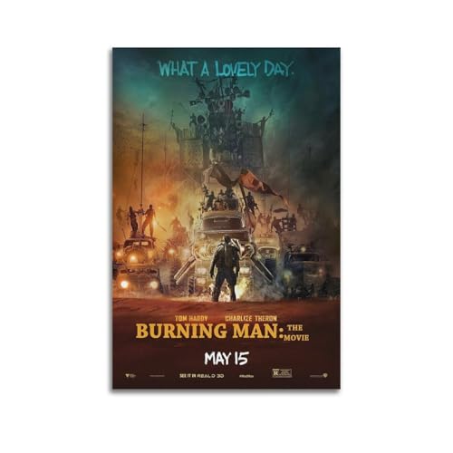 UWASCISF Póster decorativo de la película Mad Max Fury Road (2) pósteres decorativos para pared e impresión artística moderna para dormitorio familiar, 40 x 60 cm