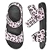 Pointodoor Pink Leopard Print Sandals for Girls Kids Toddler Fashion Summer Slide Sneakers Anti Slip Sport Athletic Outdoor Sandals Back to School Dress Slide,US 1