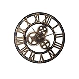 Horloge murale vintage pour décoration d'intérieur : vous pouvez l'accrocher au mur de votre chambre, de votre cuisine et de votre salon pour décorer, horloge murale à mobiles