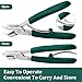 Eagle Beak Beveled Nail Clippers, Upgrade Stainless Steel Wide Jaw Opening Anti-Splash Nail Clipper Set of 3-Piece, Long Handle Angled Head Toenail Clippers for Ingrown & Thick Toenails, for Men Women