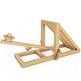 MOTA Catapult - Educational Desktop Battle Kit - Easy to Build Wooden Toy Kit for all Ages