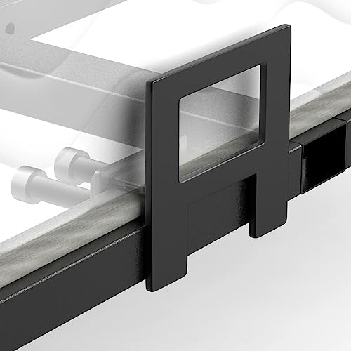 Ujujia 6 Pcs Non Slip Mattress Gaskets For Metal Bed Frame Mattress Holder In Place Gripper,Adjustable Mattress Slide Stopper Mattress Retainer Bar,Easy To Assemble, Black #TOP25
