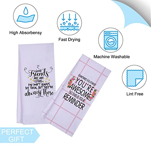 Funny Kitchen Towels For Friend, Good Friends Bestie Gifts For Women, Funny Friendship Birthday Gifts For Women Friendship, Thank You Gifts, Inspirational Gifts For Women Friend Bff #TOP4