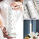 MEJOSER 3 Stück Tattoos Blumen 30x18.5cm Kerzentattoos Temporäre Tattoos Folie Aufkleber Sticker Kerzenfolie Wasserschiebefolie Kerzensticker Deko Hochzeit Geburtstag Sommer Taufe Babyparty
