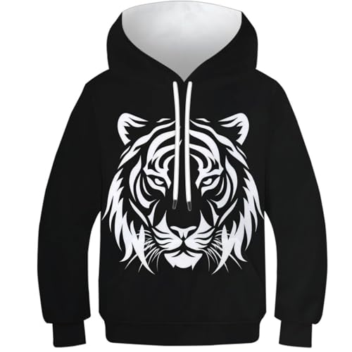 Sweats à capuche tigres 3D pour enfants et ados de 6 à 16 ans