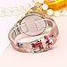 CdyBox Wholesale PU Leather Strap Watch 6 Pack Mother Day Gift Bling Rhinestone Accented Eiffel Tower Ladies Women Watches