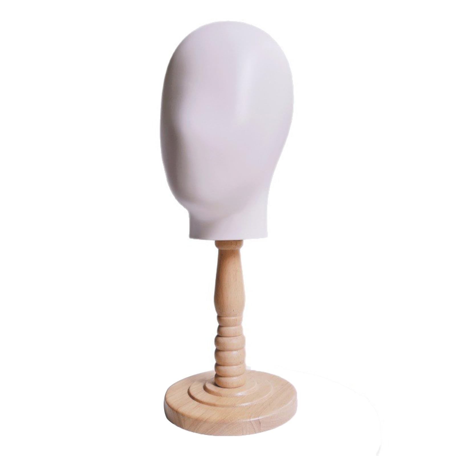 Einfach zu montierende Haarpflege Organizer mit Holzsockel und Kunststoffrahmen für Mützen und Schals, Haarteil Aufbewahrungs Organizer für den Salon