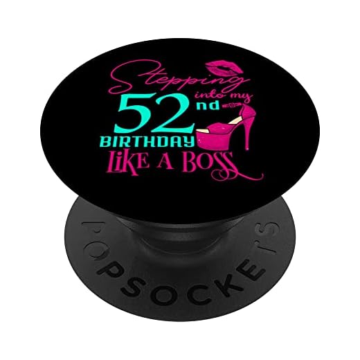 Regalo de cumpleaños 52 años PopSockets PopGrip Intercambiable