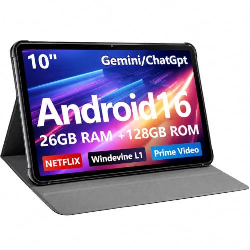 Image of Android 16 Tablet 10 Inch Octacore 26GB RAM + 128GB ROM Sapphire Blue | T606 Octa-Core, 800x1280 IPS HD, Touchscreen Display,1TB TF, WiFi 6, 7000mAh Battery, FM Radio, GPS,GMS