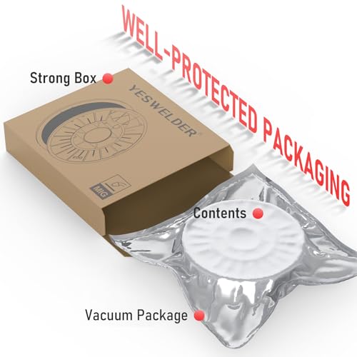 YESWELDER Flux Core Gasless MIG Wire, E71T-GS Mild Carbon Steel .030-Inch Diameter 10-Pound, Strong ABS Plastic Spool Welding Wire