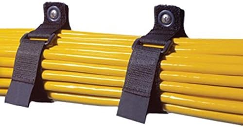 CinchStrap-EG, 10 Pack, 1" x 7", 1" x 10", Black or Purple, Made in USA - Black 1" x 7"