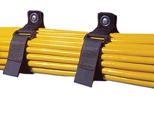 CinchStrap-EG, 10 Pack, 1" x 7", 1" x 10", Black or Purple, Made in USA - Black 1" x 7"