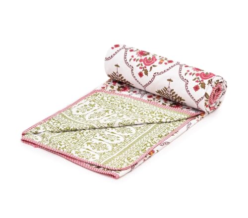 Image of COZY FURNISH 150TC 100% Cotton King Size Duvet Cover for Double Bed - Super Soft Quilt /Razai /Dohar Cover with Zipper Closure, 89x94 Inches, Breathable & Durable Bedding Set