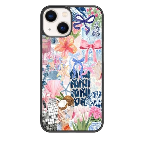 qizjio Collage Aesthetic Phone Case Shockproof Protective Art Coquette Summer Phone Case for iPhone 15