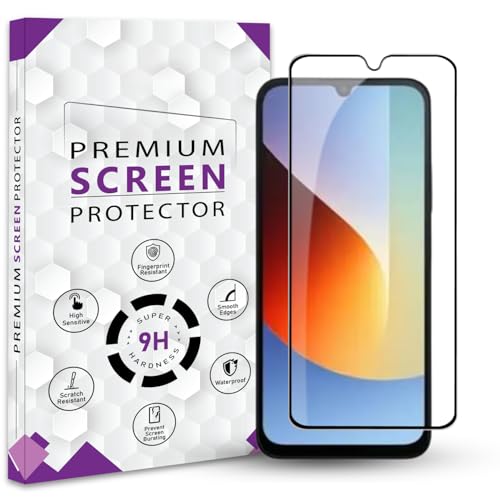 Image of Premium Tempered Glass Screen Protector Guard For Redmi A7 Pro 5G (6.9 Inch, Pack of 1) | Edge to Edge Coverage With Easy to installation kit