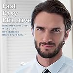 Men’s Beard Dye Black in 10 Mins, Instant Beard Color for Men Gray Mustache & Beard Coverage, 3 in 1 Long Lasting Beard Dye Shampoo, Gifts for Men Dad, Quick & Easy to Use - Image 3