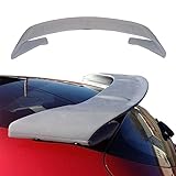 JSP Replacement Rear Wing Spoiler, Trunk Deck Mount, for Hyundai Velosterr 2012-2017, Non-Turbo, Bolt-On, Durable FRP, Sanded Gray Primed, Ready to Paint, Enhanced Look