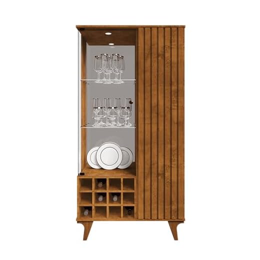 Cristaleira com Adega e Iluminação LED