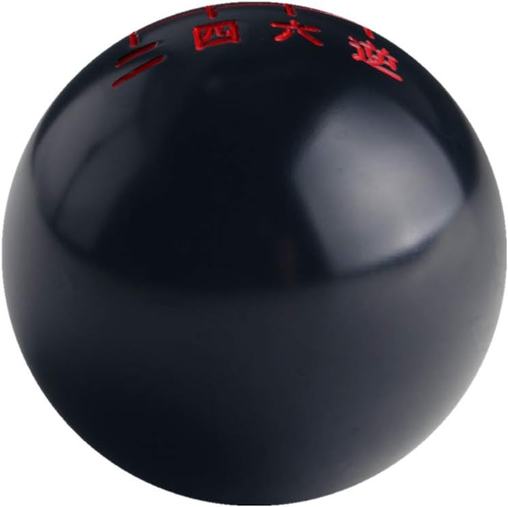 DEWHEL Black/Red Inlay Manual Shift Knob Short Throw Shifter 6 Speed M10x1.5 M10x1.25 M8x1.25 M12x1.25