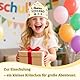 BOYATONG Schulkind 2025 Einschulung Krone, Hochwertig Bestickt Anpassbare Schnürung Zweifarbig, Deko Einschulung Mädchen Junge - Hurra SCHULKIND