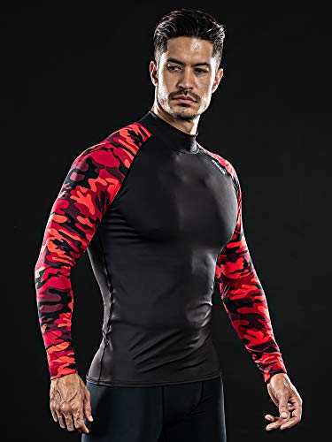 Drskin Men's Compression Shirts Top Long Sleeve Baselayer Sports Running Workout Athletic Gym (Rsb-Mre92, L) #TOP2