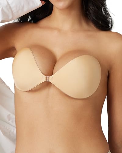 Seamless Convenience Adhesive Bra: Easy On/Off Self Adhesive Silicone Bra, Breathable & Invisible for Everyday Wear