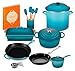 Le Creuset Kitchen Essentials Lot de 20 ustensiles de cuisine avec livre de cuisine Motif Caraïbes