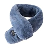 Aibyks Bufanda calefactora Recargable, Bufandas calefactadas para masajes, Hombres y Mujeres, Envoltura Suave y acogedora para el Cuello para Calentar el Invierno