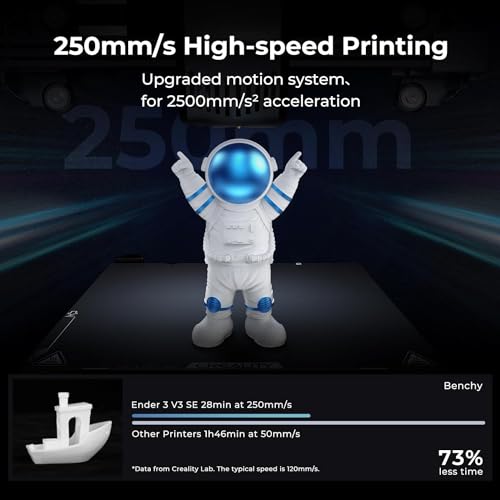 Creality Ender-3 V3 SE 3D-printer – voordelige 3D-printer voor beginners met automatische nivellering, Sprite Direct Extruder, 250 mm/s afdruksnelheid, 220 × 220 × 250 mm bouwruimte - Afbeelding 3