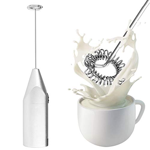 TraderPlus Milchaufschäumer, elektrisch, Hand-Milchaufschäumer, für den cremigen Schaum von Milch, Kaffee, Latte… – Bild 3